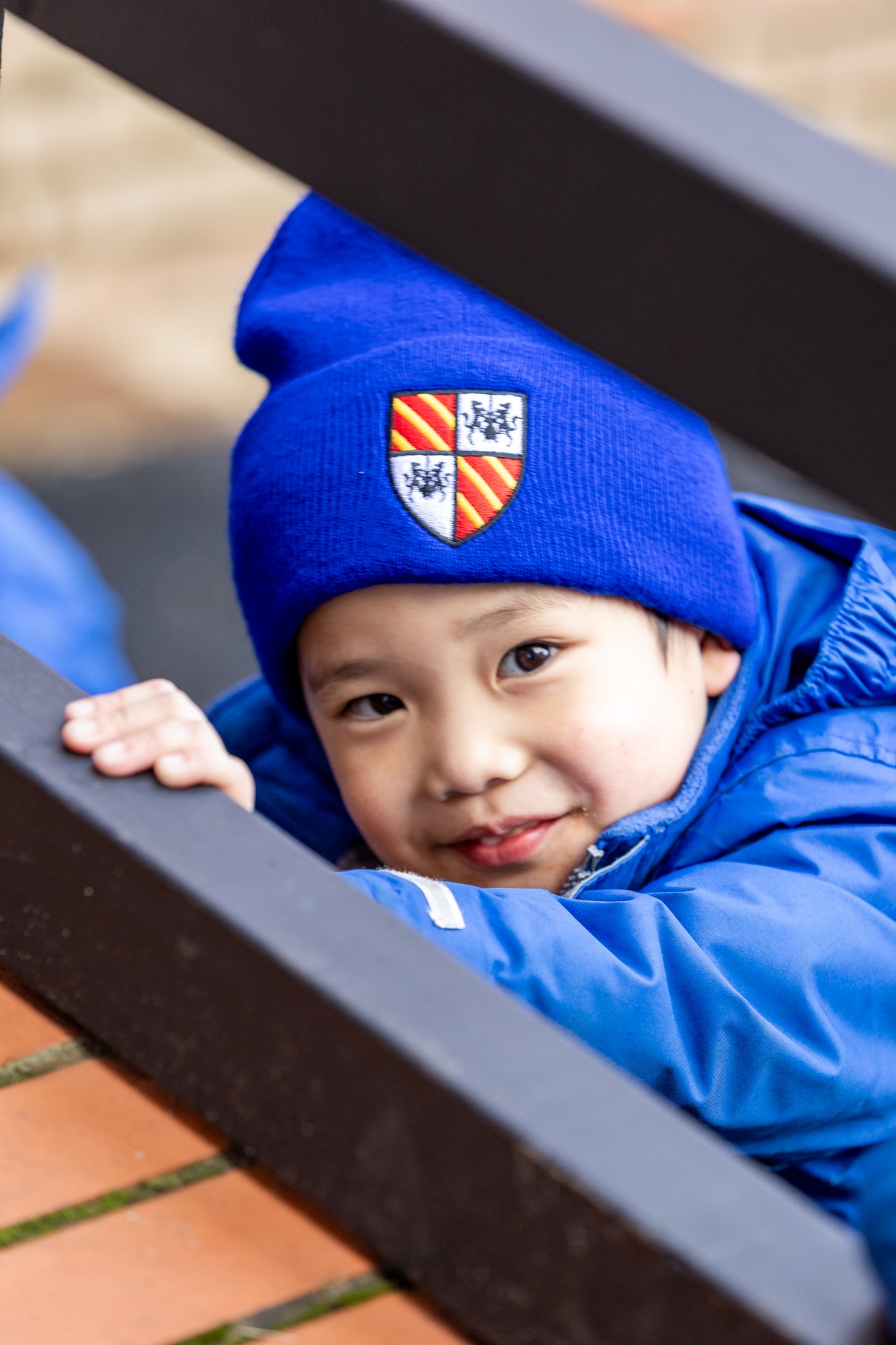 Loyola boy in playground