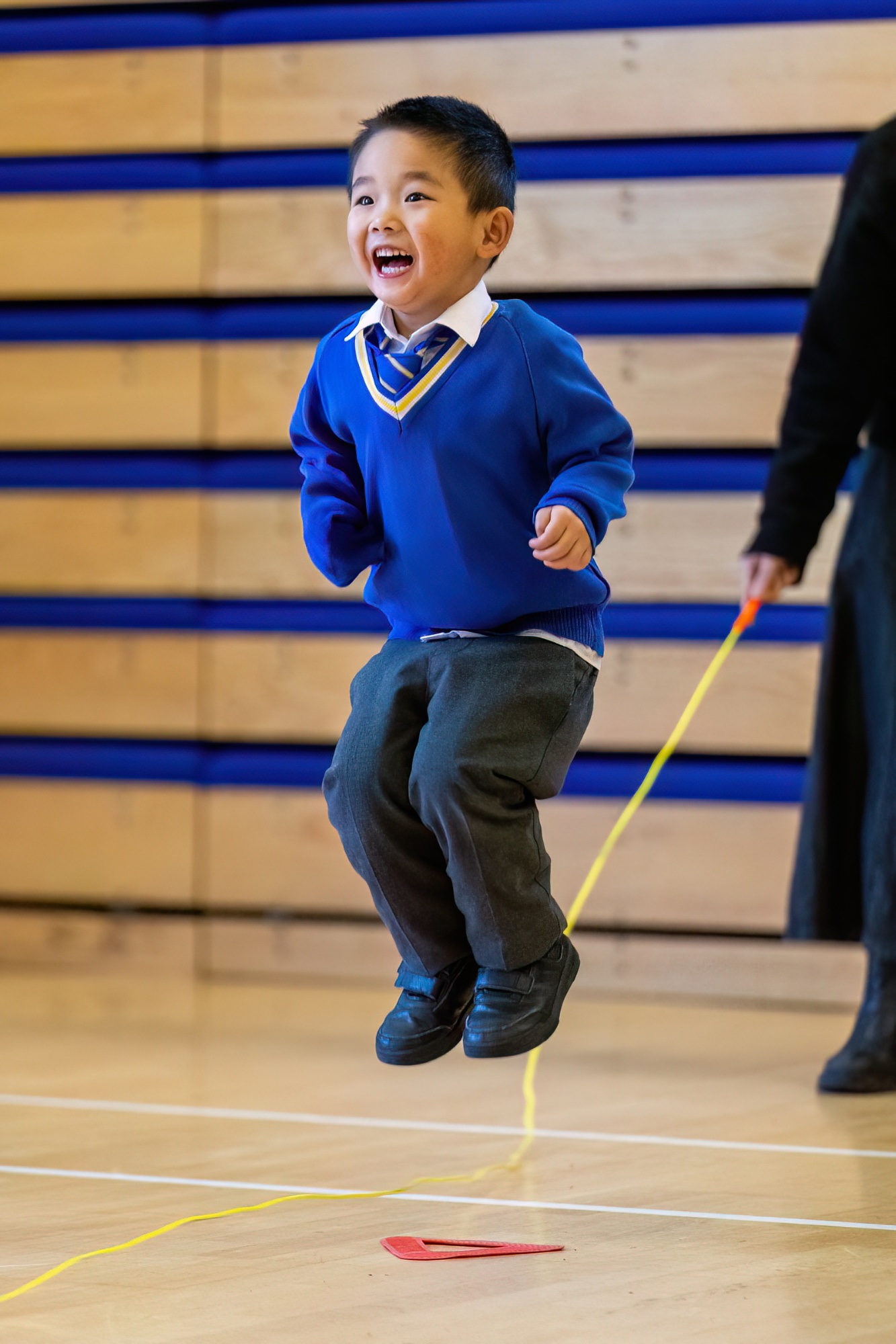 Loyola Reception pupil skipping