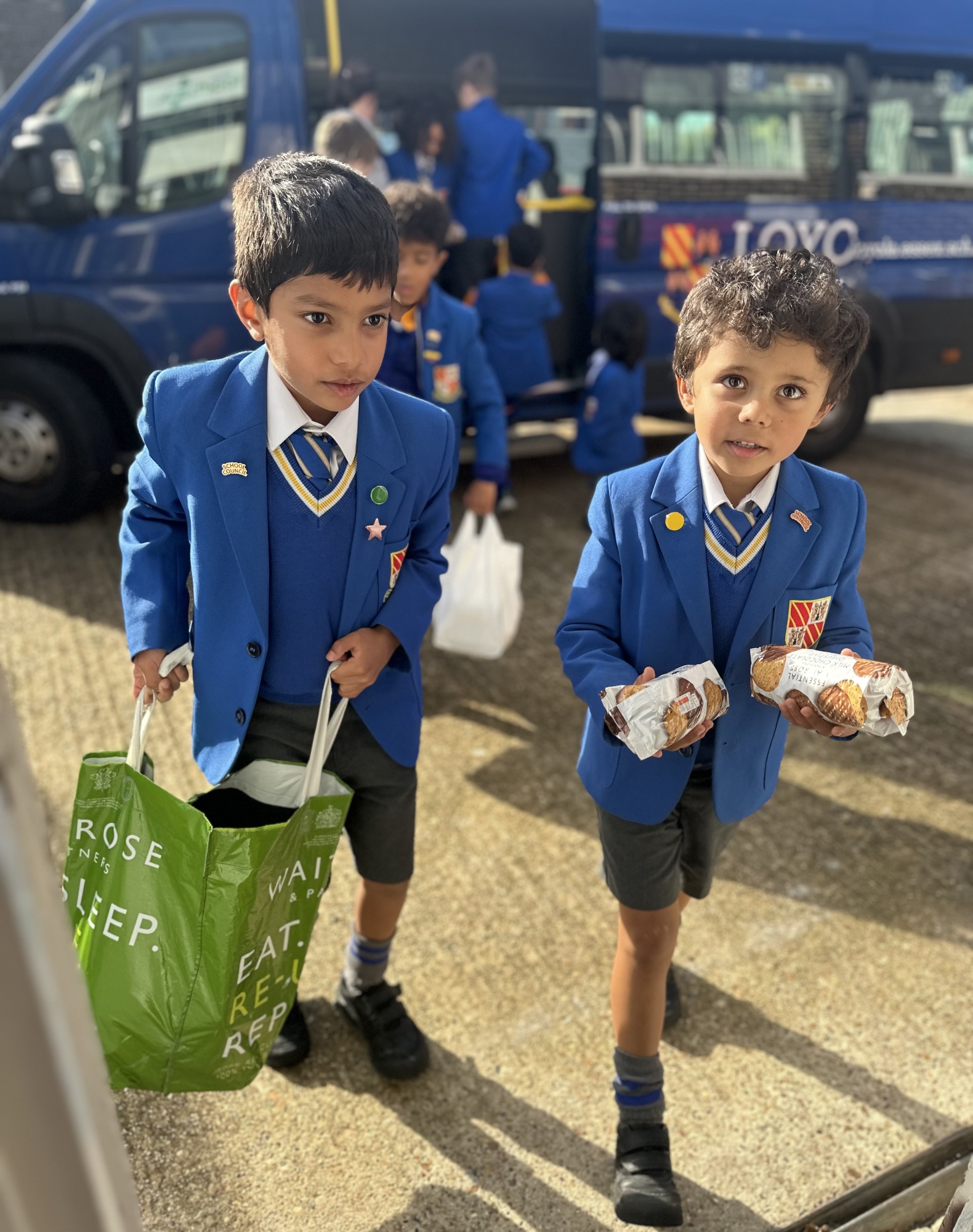 Loyola boys taking donations to foodbank